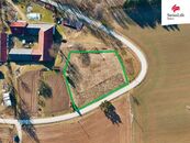 Prodej stavebního pozemku 2452 m2, Dobroutov, cena 1490 CZK / m2, nabízí